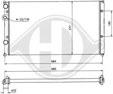 Diederichs 8138102 - Радиатор, охлаждение двигателя autospares.lv