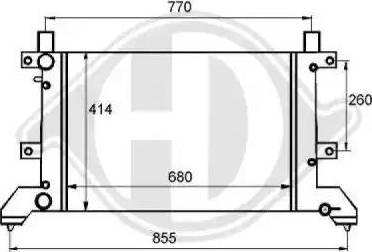 Diederichs 8138189 - Радиатор, охлаждение двигателя autospares.lv