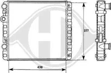 Diederichs 8138124 - Радиатор, охлаждение двигателя autospares.lv