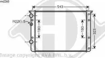 Diederichs 8138120 - Радиатор, охлаждение двигателя autospares.lv