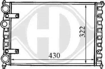 Diederichs 8133103 - Радиатор, охлаждение двигателя autospares.lv