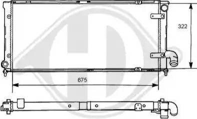 Diederichs 8133111 - Радиатор, охлаждение двигателя autospares.lv