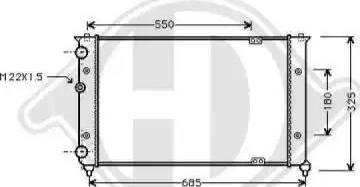 Diederichs 8133113 - Радиатор, охлаждение двигателя autospares.lv