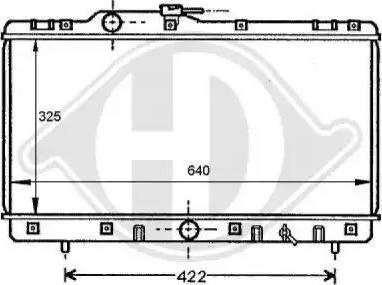 Diederichs 8137147 - Радиатор, охлаждение двигателя autospares.lv