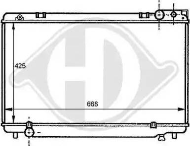 Diederichs 8137168 - Радиатор, охлаждение двигателя autospares.lv