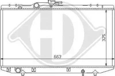 Diederichs 8137137 - Радиатор, охлаждение двигателя autospares.lv