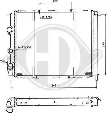 Diederichs 8129195 - Радиатор, охлаждение двигателя autospares.lv