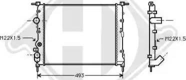 Diederichs 8129193 - Радиатор, охлаждение двигателя autospares.lv