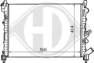 Diederichs 8129164 - Радиатор, охлаждение двигателя autospares.lv