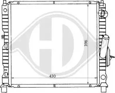 Diederichs 8129165 - Радиатор, охлаждение двигателя autospares.lv