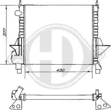 Diederichs 8129163 - Радиатор, охлаждение двигателя autospares.lv