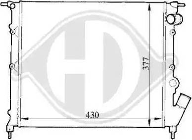 Diederichs 8129127 - Радиатор, охлаждение двигателя autospares.lv