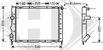 Diederichs 8129204 - Радиатор, охлаждение двигателя autospares.lv