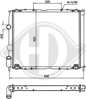 Diederichs 8129203 - Радиатор, охлаждение двигателя autospares.lv