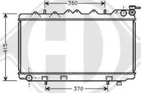 Diederichs 8124159 - Радиатор, охлаждение двигателя autospares.lv