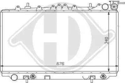 Diederichs 8124151 - Радиатор, охлаждение двигателя autospares.lv