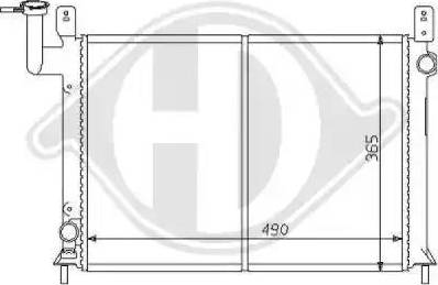 Diederichs 8124139 - Радиатор, охлаждение двигателя autospares.lv