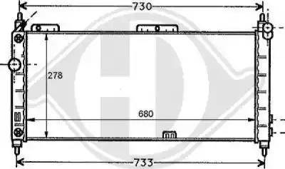 Diederichs 8125196 - Радиатор, охлаждение двигателя autospares.lv