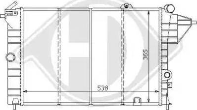 Diederichs 8125154 - Радиатор, охлаждение двигателя autospares.lv