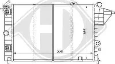 Diederichs 8125152 - Радиатор, охлаждение двигателя autospares.lv