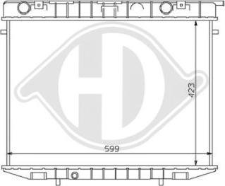 Diederichs 8125166 - Радиатор, охлаждение двигателя autospares.lv