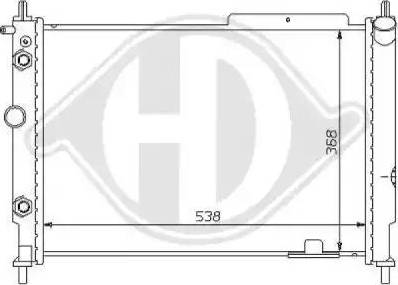 Diederichs 8125183 - Радиатор, охлаждение двигателя autospares.lv