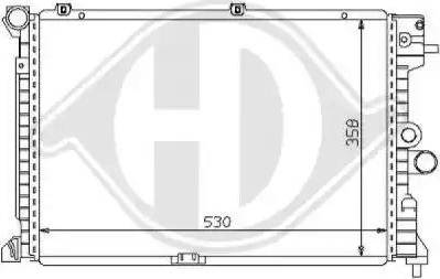 Diederichs 8125179 - Радиатор, охлаждение двигателя autospares.lv