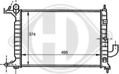 Diederichs 8125209 - Радиатор, охлаждение двигателя autospares.lv