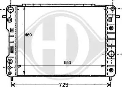 Diederichs 8125204 - Радиатор, охлаждение двигателя autospares.lv