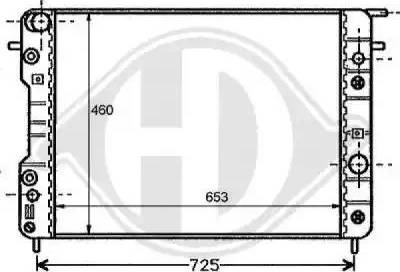 Diederichs 8125202 - Радиатор, охлаждение двигателя autospares.lv