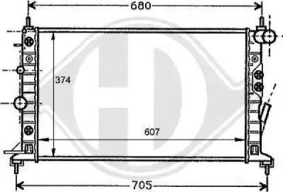 Diederichs 8125207 - Радиатор, охлаждение двигателя autospares.lv