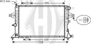 Diederichs 8125215 - Радиатор, охлаждение двигателя autospares.lv