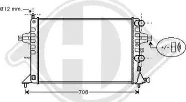 Diederichs 8125217 - Радиатор, охлаждение двигателя autospares.lv