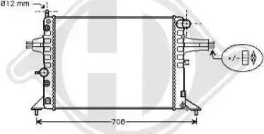 Diederichs 8125229 - Радиатор, охлаждение двигателя autospares.lv