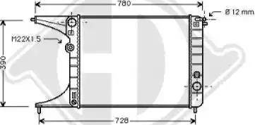 Diederichs 8125225 - Радиатор, охлаждение двигателя autospares.lv