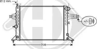 Diederichs 8125228 - Радиатор, охлаждение двигателя autospares.lv