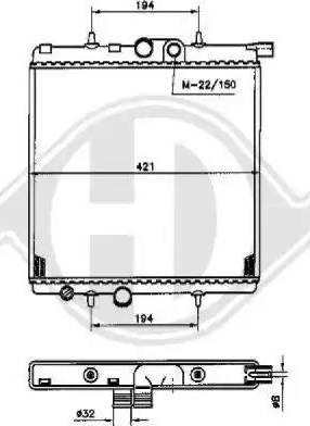 Diederichs 8126164 - Радиатор, охлаждение двигателя autospares.lv