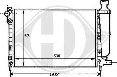 Diederichs 8126113 - Радиатор, охлаждение двигателя autospares.lv