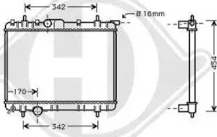 Diederichs 8126175 - Радиатор, охлаждение двигателя autospares.lv