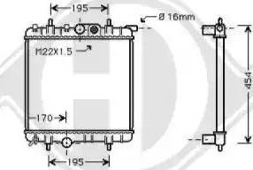 Diederichs 8126171 - Радиатор, охлаждение двигателя autospares.lv