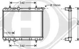 Diederichs 8126173 - Радиатор, охлаждение двигателя autospares.lv