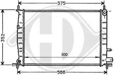 Diederichs 8120145 - Радиатор, охлаждение двигателя autospares.lv