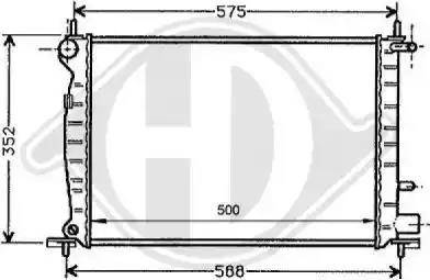 Diederichs 8120143 - Радиатор, охлаждение двигателя autospares.lv