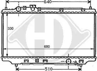 Diederichs 8120102 - Радиатор, охлаждение двигателя autospares.lv