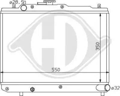 Diederichs 8120113 - Радиатор, охлаждение двигателя autospares.lv