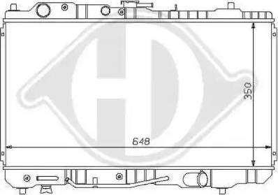 Diederichs 8120137 - Радиатор, охлаждение двигателя autospares.lv