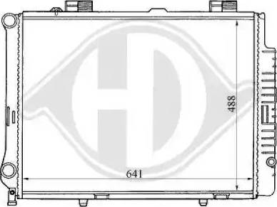 Diederichs 8121159 - Радиатор, охлаждение двигателя autospares.lv