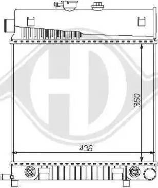 Diederichs 8121157 - Радиатор, охлаждение двигателя autospares.lv