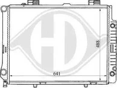 Diederichs 8121160 - Радиатор, охлаждение двигателя autospares.lv