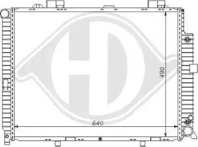 Diederichs 8121161 - Радиатор, охлаждение двигателя autospares.lv